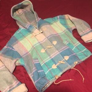 The Limited Green Pastel Plaid Jacket